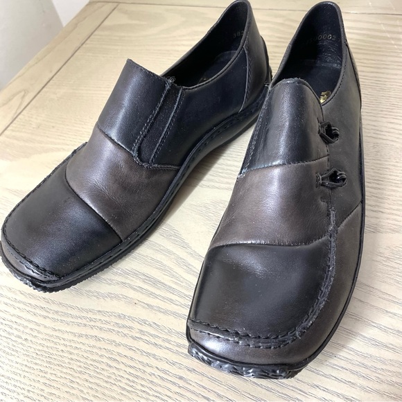 Reiker Antistress Leather Slip-On Loafers Two Tone Brown Black size 6 (37) - Picture 7 of 12